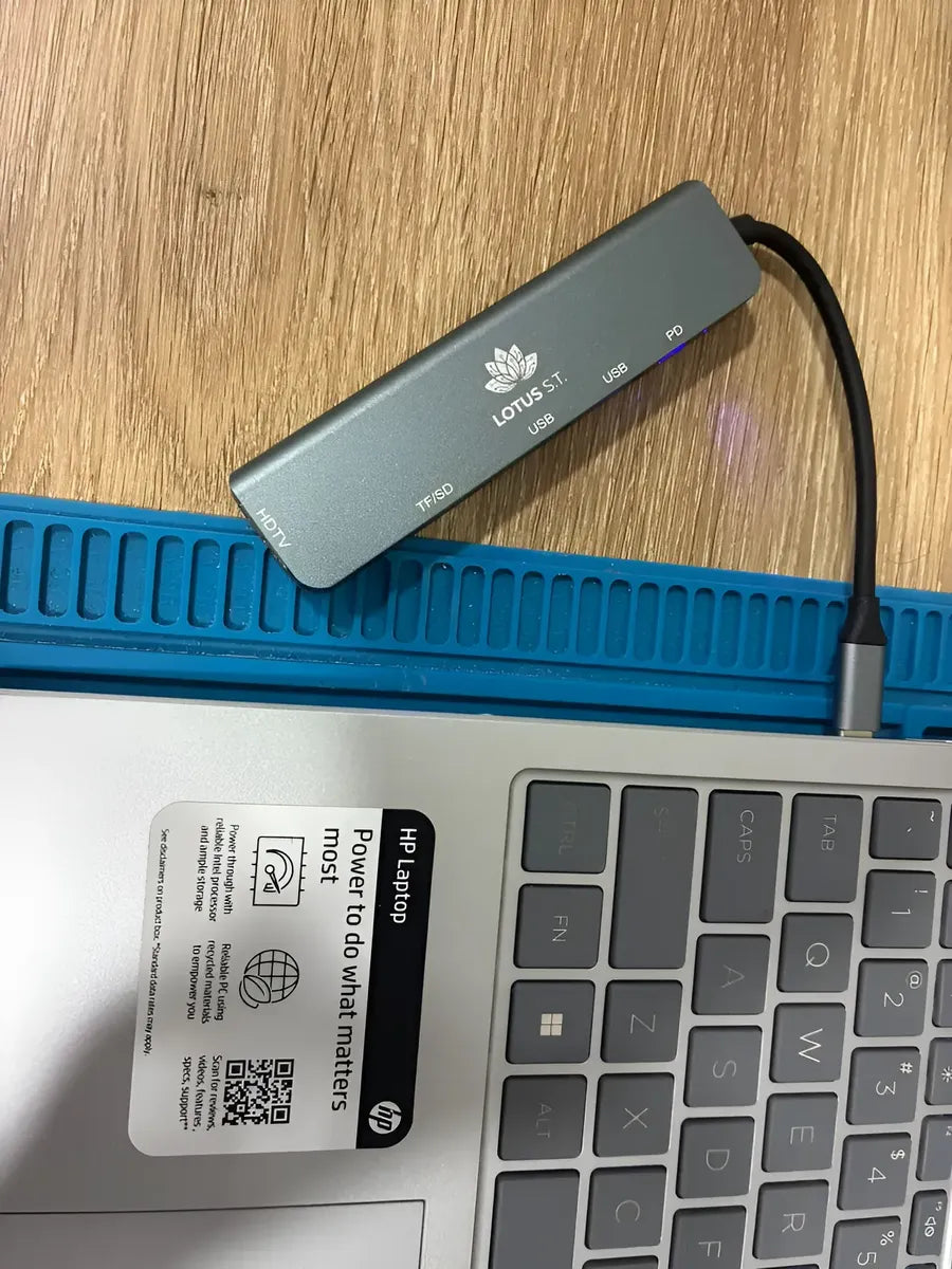 Multiplicador De Puertos 6-1 usb Tipo C