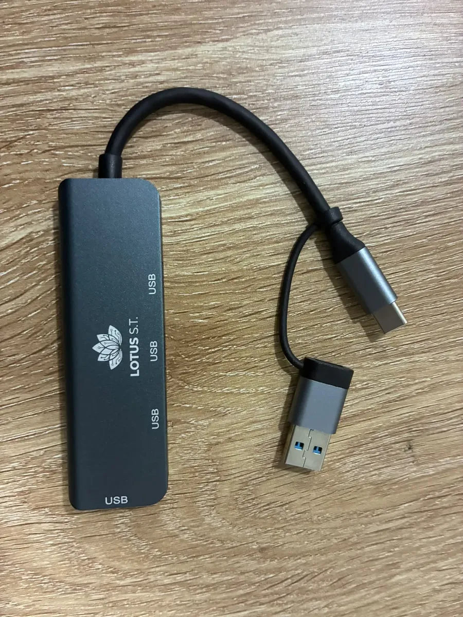 Hub Usb 3.0 4 Puertos En 1 Con Usb