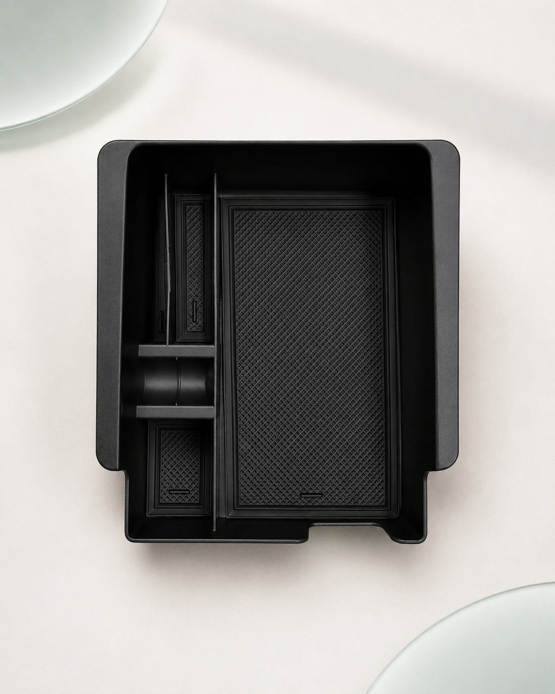 Caja organizadora de apoyabrazos en PVC para Tesla Model 3 y Model Y