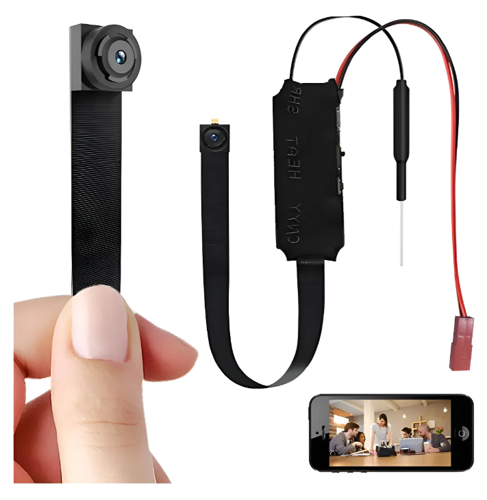 Cámara Espía Wifi Sensor Movimiento Vision Noct. 1080p 2k 4k - Negro