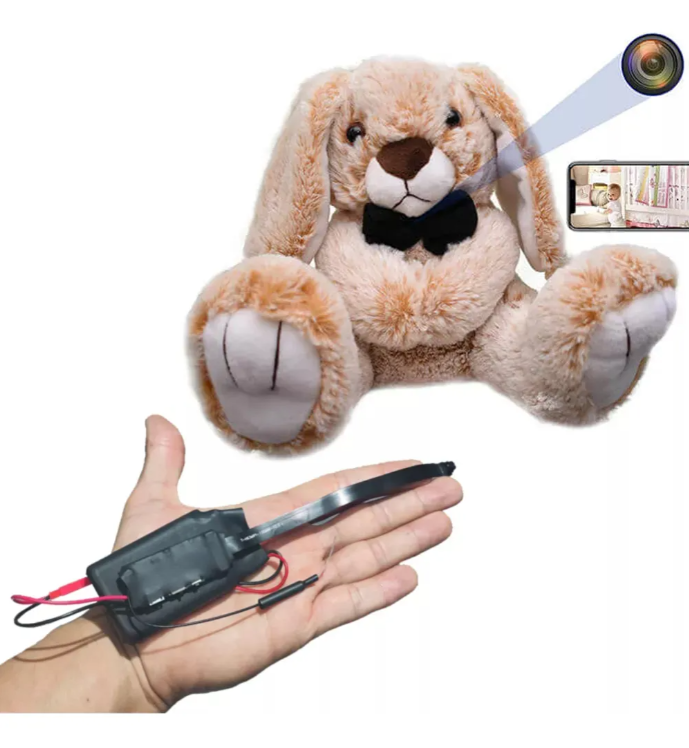 Cámara Espía Wifi Sensor Movimiento Vision Noct. 1080p 2k 4k - Negro