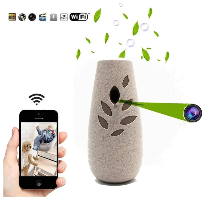 Cámara Espía en Difusor WiFi 1080P – Discreta, Moderna y Segura