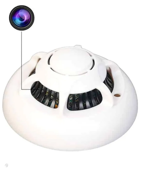 Cámara De Vigilancia Hd Wifi Dvr Detector De Humo - Blanco