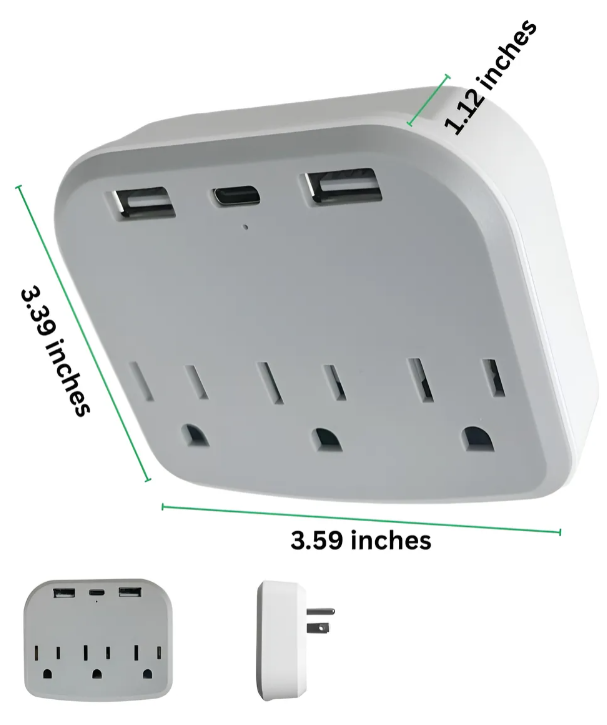 Cámara De Vigilancia Espía 4k, Wifi, Seguridad 24h - Blanco