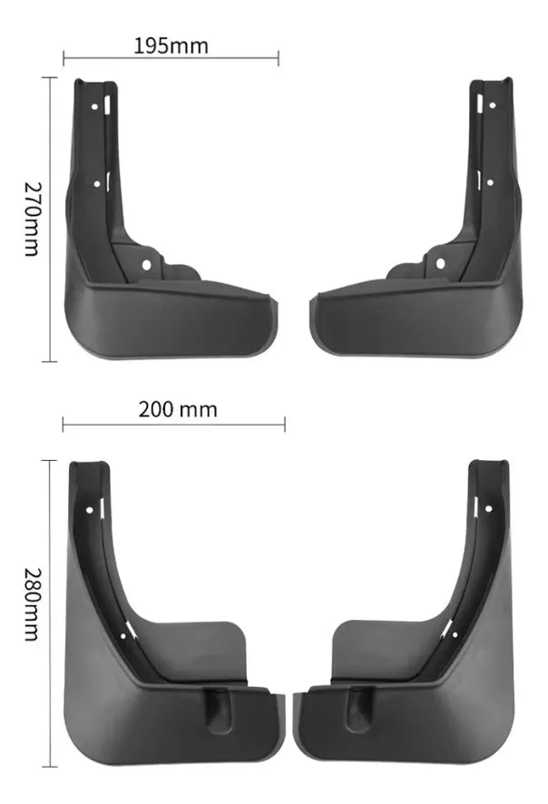 Extensiones de guardabarros para BYD Yuan UP
