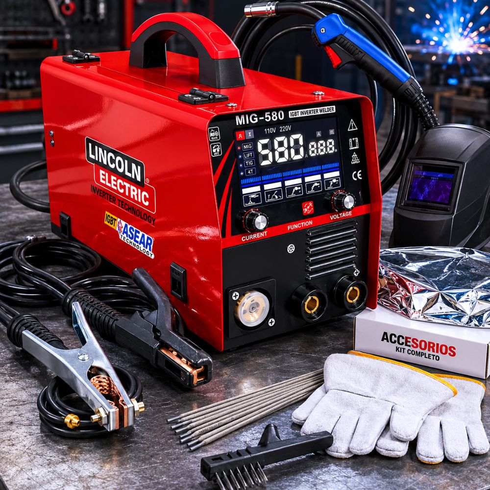 Equipo de Soldadura MIG MMA 580A Multiproceso Profesional