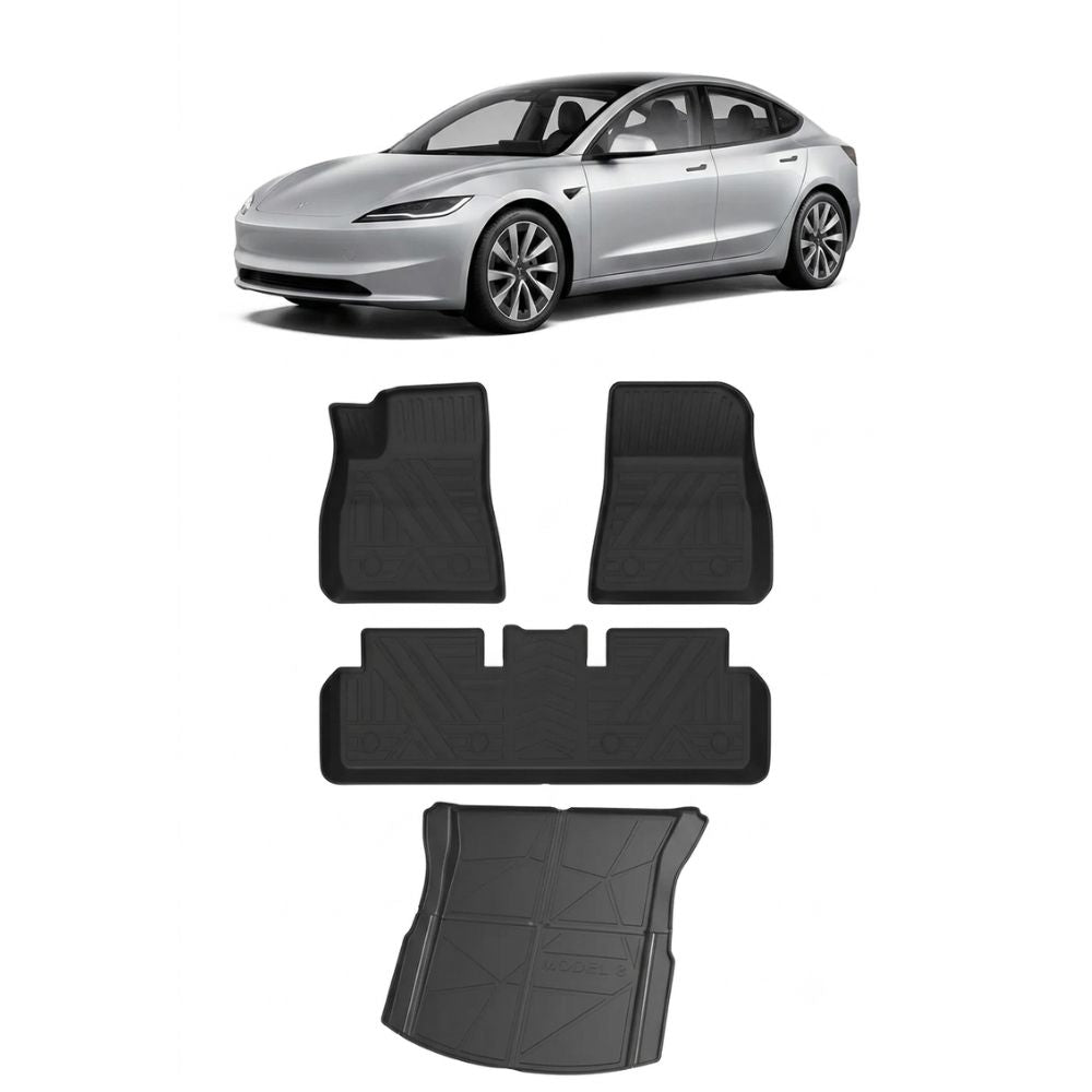 Tapetes Tpe Termoformados Lotus para Tesla Model 3 + Baúl