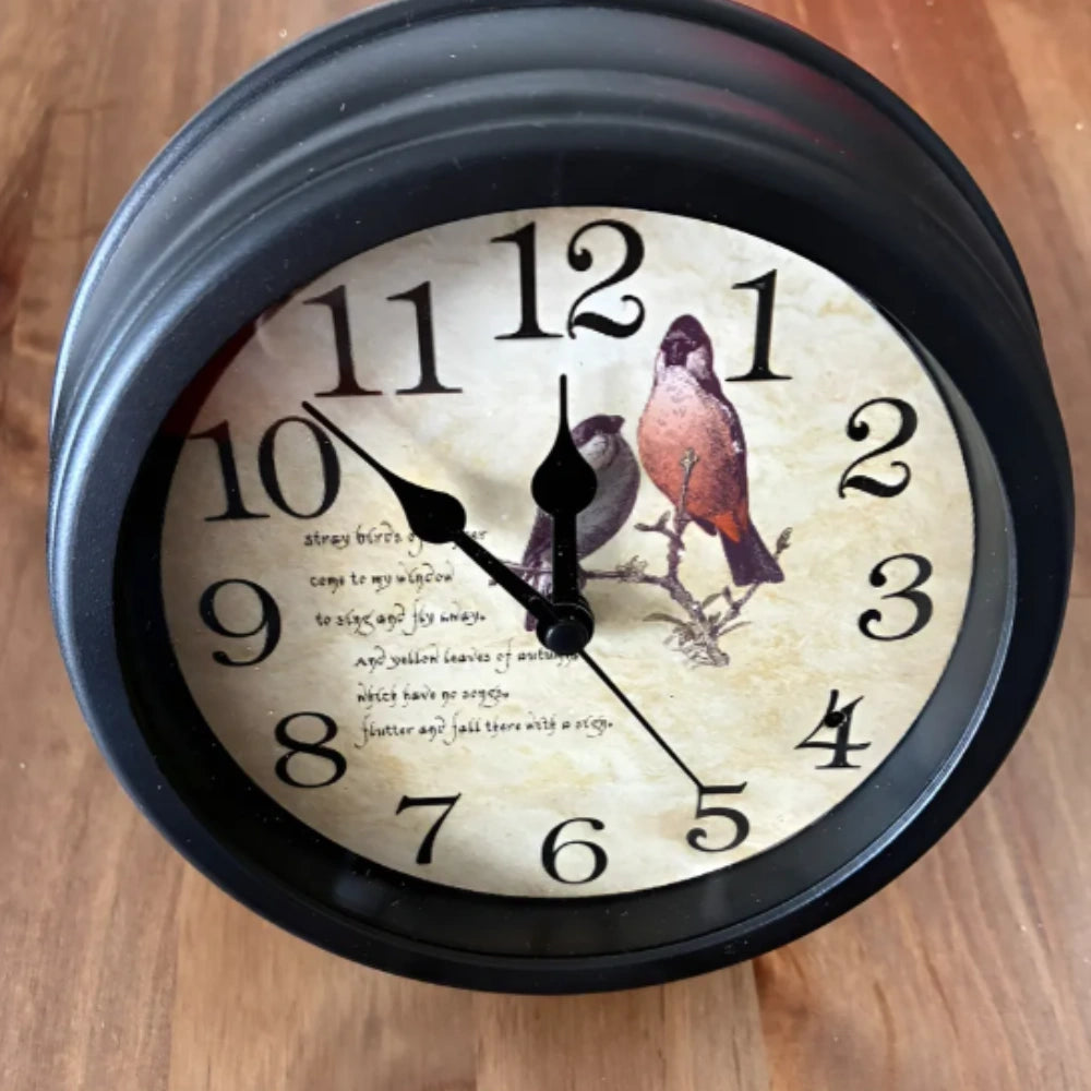 Cámara Espía Reloj De Escritorio Wifi, 4k. - Negro