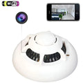 Cámara De Vigilancia Hd Wifi Dvr Detector De Humo - Blanco