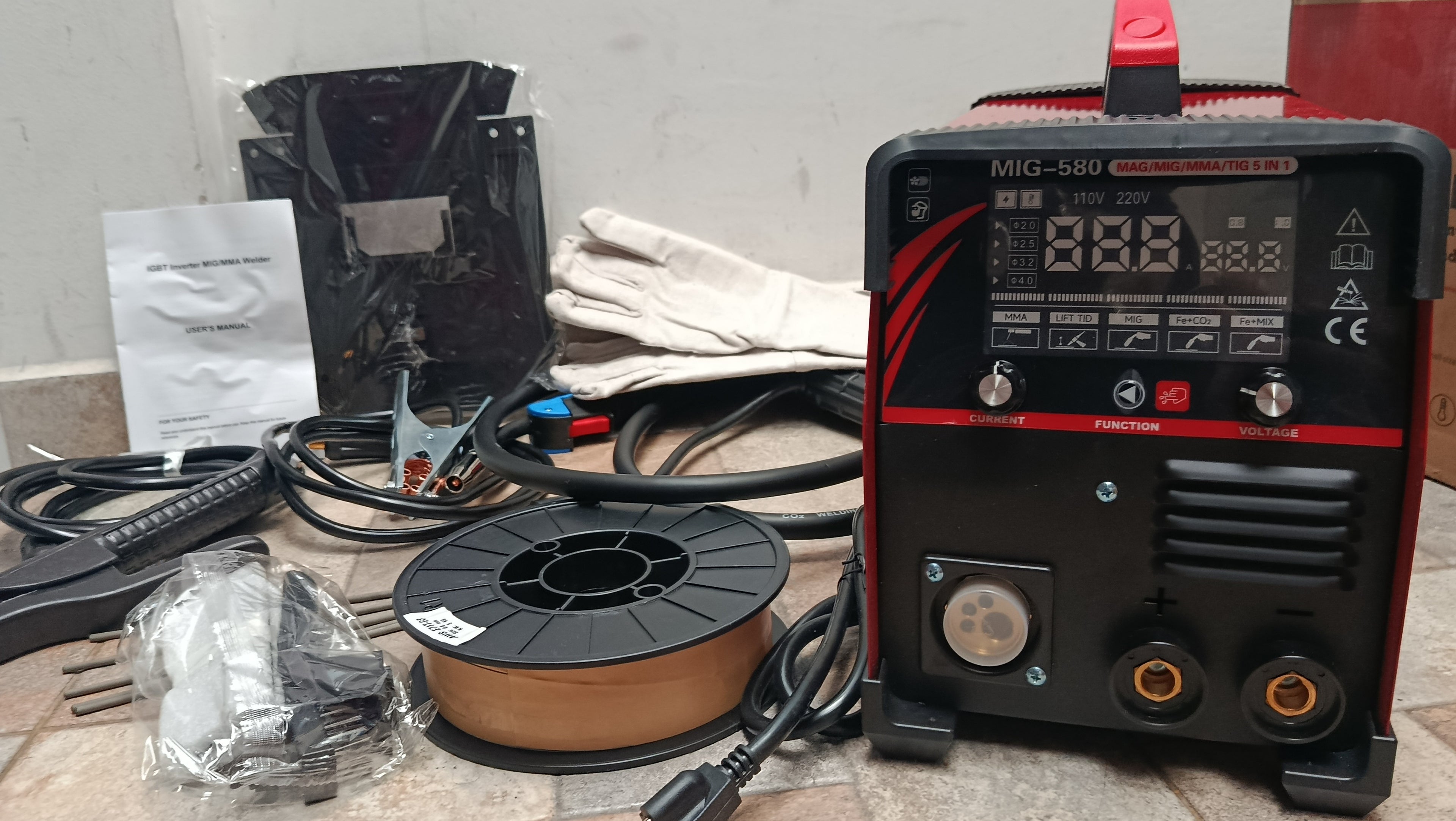 Equipo de Soldadura MIG MMA 580A Multiproceso Profesional