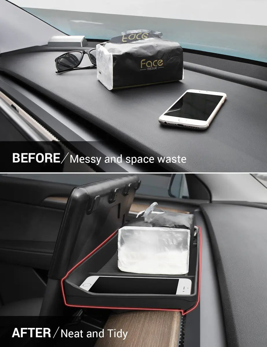 Organizador Oculto Basenor para Consola Central en Tesla Model 3 y Model Y