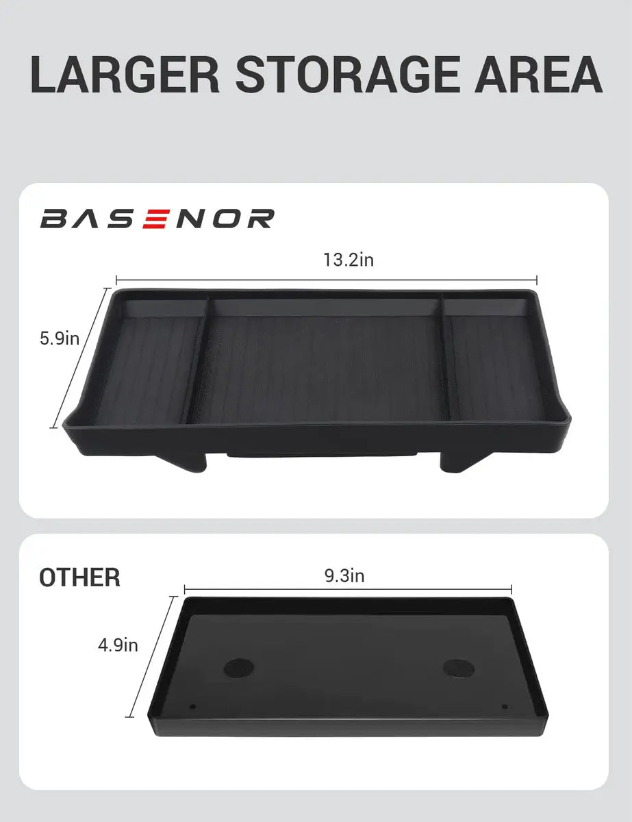 Organizador Oculto Basenor para Consola Central en Tesla Model 3 y Model Y