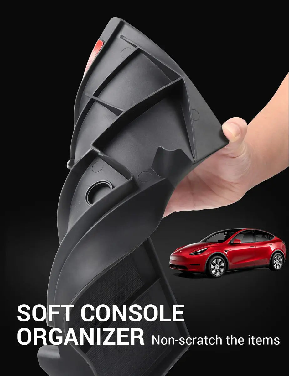 Organizador Oculto Basenor para Consola Central en Tesla Model 3 y Model Y