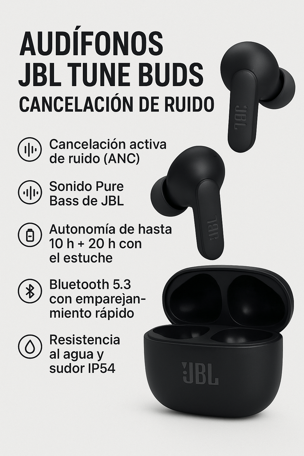 Audífonos JBL Tune Buds